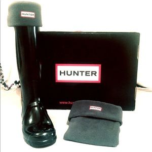 Hunter Original Tall Boot High Gloss- Black